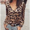 The Best New Boho Women Summer Casual Leopard Shirt Tops OL Ladies Casual  Long Sleeve Blouse Beach T-Shirt Women Clothes Online - Source Silk