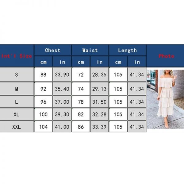 The Best New Boho Women's Summer Beach Ruffle Long Dress Holiday Fashion Ladies Casual Layered Off Shoulder Sun Dresses Online - Source Silk