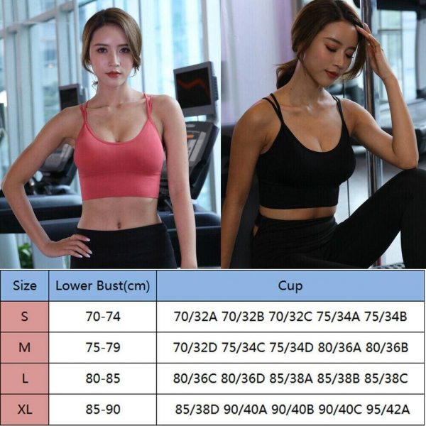 The Best New Casual Women Sport Fitness Stretch Workout Short Tank Top Soft Seamless Racerback Padded Sports Bra Online - Source Silk