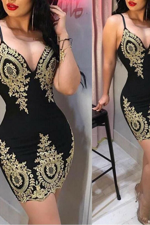 The Best New Dress Fashion Women Summer Dress Ladies Bandage Bodycon Party Casual Dress Club Short Mini Slim Dress Women Clothes Online - Source Silk