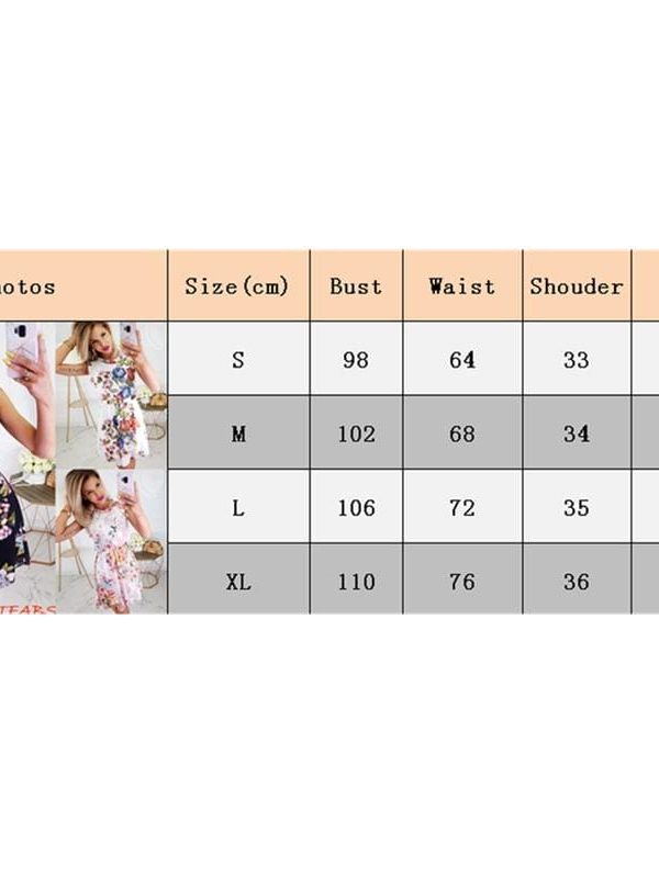 The Best New Elegant Ladies Boho Chiffon Floral Dress Sleeveless Summer Fashion Women Beach Holiday Party Dress Sundress Online - Source Silk