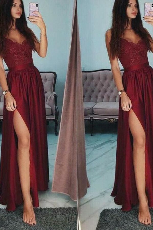 The Best New Elegant Women Bridesmaid Wedding Sleeveless Long Skirt Sexy Ladies Evening Party Prom Gown Full Formal Skirt Online - Source Silk