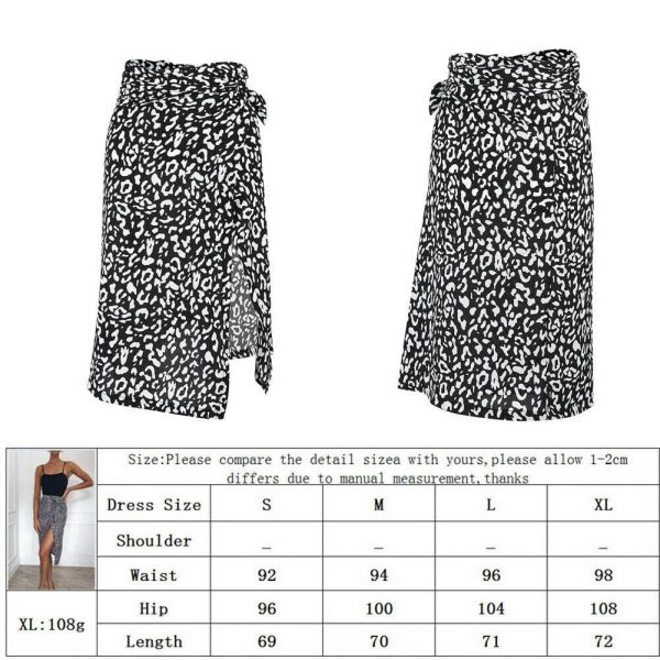 The Best New Elegant Women Ladies Sexy Summer High Waist Skirts Beachwear 2019 Fashion Leopard Beach Casual Skirts Hot Online - Source Silk