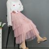 The Best New Fashion Summer Women Dot Lace Tiered High Waist Beach Long Skirt Sundress Cake Tulle Skirt Party Ball Gown Online - Source Silk