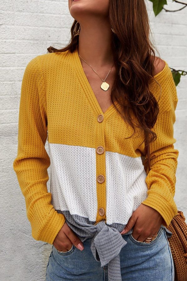 The Best New Fashion Women Autumn Long Sleeve Loose Tops Ladies V-neck Casual Button Striped Button Shirts Women Clothing Online - Source Silk