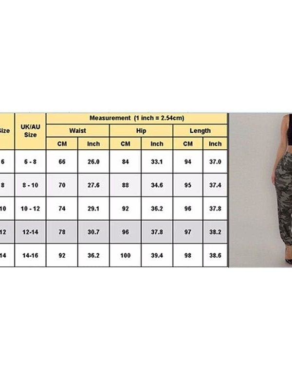 The Best New Fashion Women Camo Cargo Trousers Casual Pants Military Army Combat Camouflage Slim Elastic Waist Sweatpants Online - Source Silk