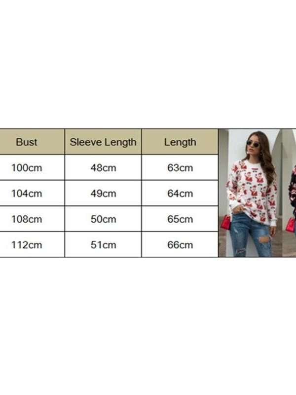 The Best New Fashion Women Christmas Xmas Winter Warm Sweater Tops Ladies Santa Claus Jumper Pullover Blouse Sweatshirt Online - Source Silk