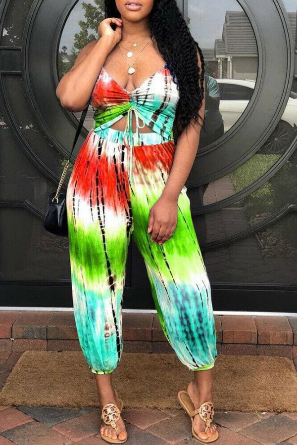 The Best New Fashion Women Floral Jumpsuit Sleeveless Summer Wide Leg Romper Ladies Casual Holiday Playsuit Trousers Online - Source Silk