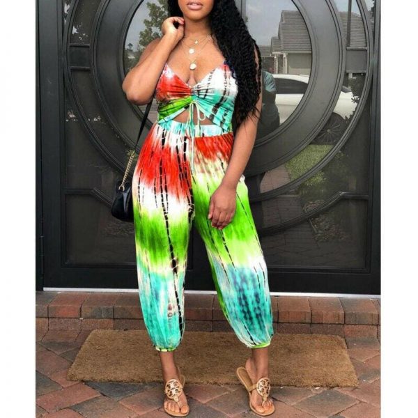 The Best New Fashion Women Floral Jumpsuit Sleeveless Summer Wide Leg Romper Ladies Casual Holiday Playsuit Trousers Online - Source Silk