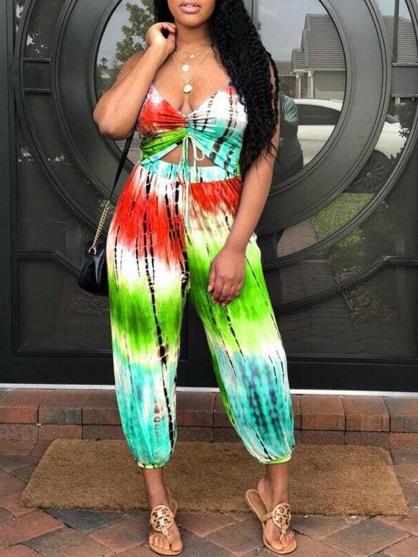 The Best New Fashion Women Floral Jumpsuit Sleeveless Summer Wide Leg Romper Ladies Casual Holiday Playsuit Trousers Online - Source Silk