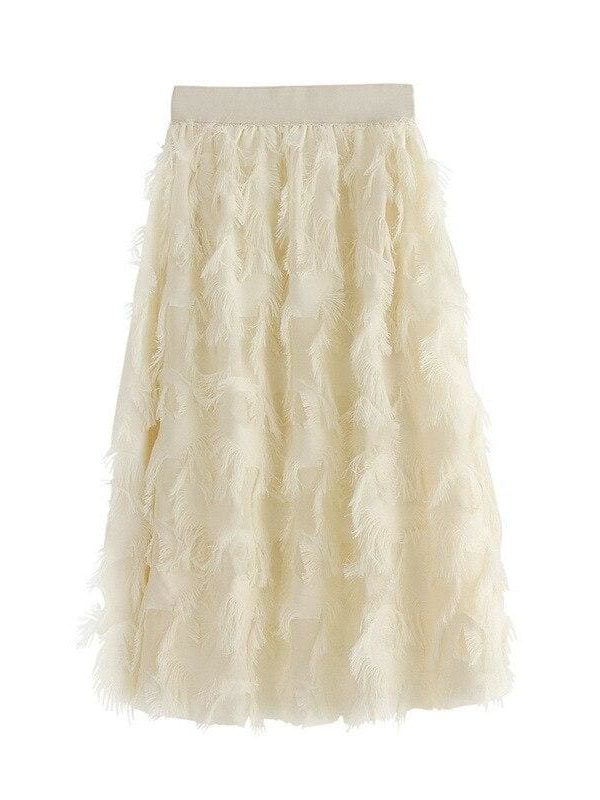 The Best New Fashion New Women Ladies Elastic High Waist Mesh Tulle Tutu Skirt Feather Princess Party Bouffant Skirts Online - Source Silk