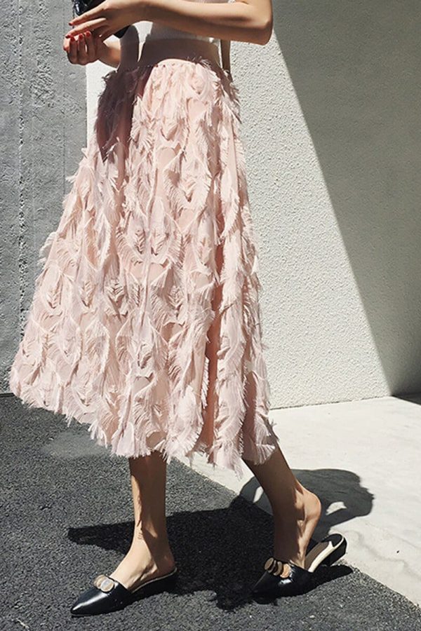 The Best New Fashion New Women Ladies Elastic High Waist Mesh Tulle Tutu Skirt Feather Princess Party Bouffant Skirts Online - Source Silk