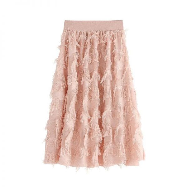 The Best New Fashion New Women Ladies Elastic High Waist Mesh Tulle Tutu Skirt Feather Princess Party Bouffant Skirts Online - Source Silk