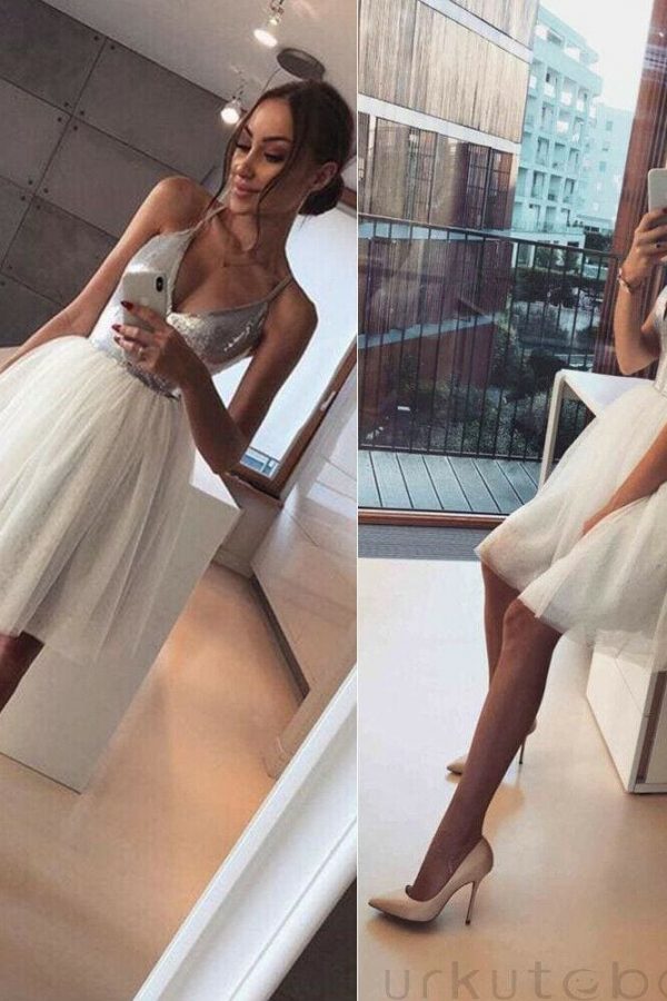 The Best New Fashion Women Summer Sleeveless Sequin Deep V-neck Bridesmaids Dress Casual Party Beach Midi Dress Sundress Online - Source Silk