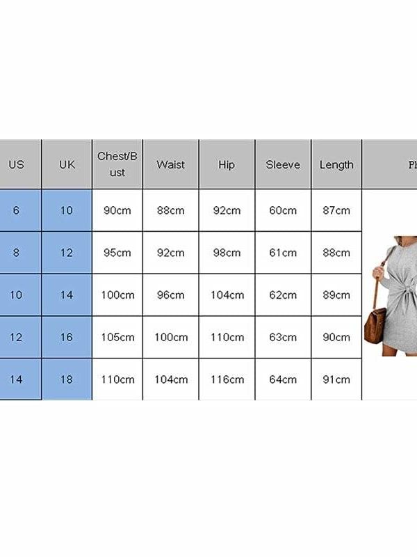 The Best New Fashion Women's Casual Sweatshirt Long Sleeve Crew Neck Lace-Up Autumn Winter Dress Elegant Ladies Bodycon T-Shirt Dress Online - Source Silk