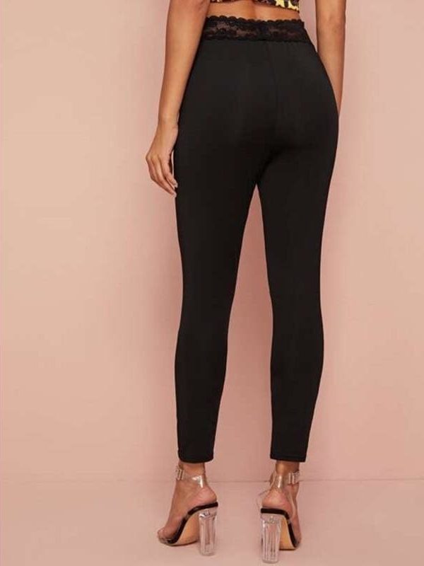 The Best New Fashion Women's High Waist Casual Pants Sports Skinny Fitness Gym Stretch Leggings Trousers Athletic Pants Online - Source Silk