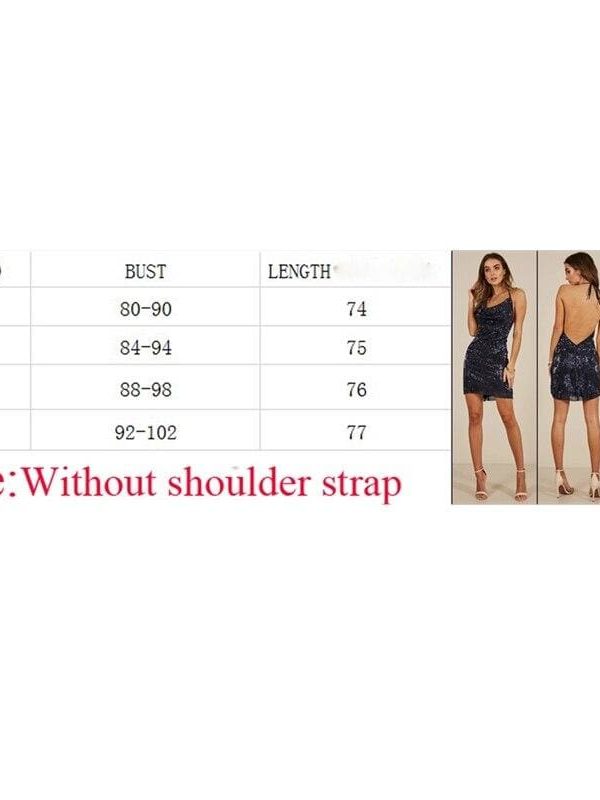 The Best New Fashion Women's V Sequins Backless Casual Ladies  Off-Shoulder Halter Party Evening Mini Clubwear Dresses Female Clothes Online - Source Silk