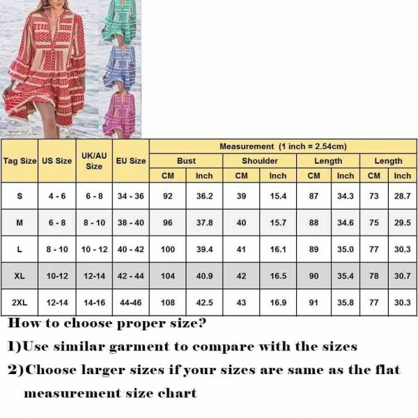 The Best New Ladies Women Fashion Boho Summer Smock Swing Dress Tops Holiday Beach Casual V Neck Loose Frill Sundress Online - Source Silk