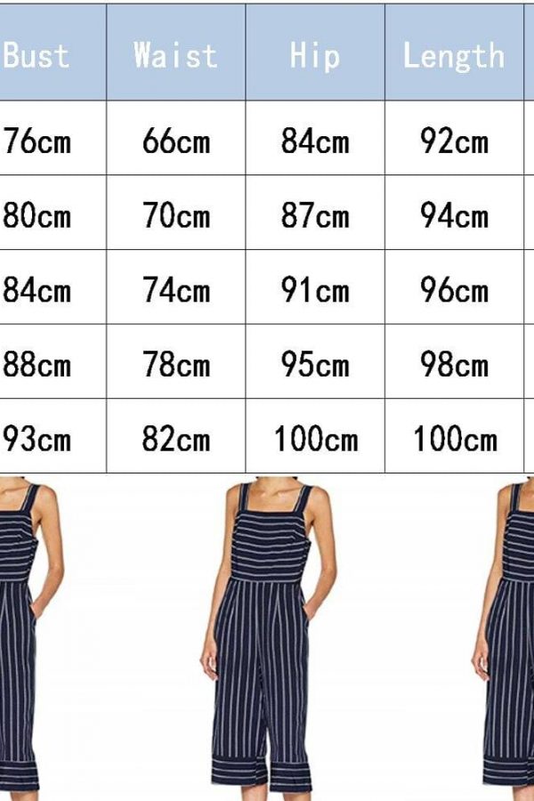 The Best New Summer Women Ladies Striped Wide Leg Jumpsuits Ladies Casual Rompers Sling Playsuit Long Pant Trousers Holiday Clothes Online - Takalr