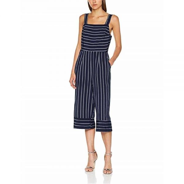 The Best New Summer Women Ladies Striped Wide Leg Jumpsuits Ladies Casual Rompers Sling Playsuit Long Pant Trousers Holiday Clothes Online - Takalr