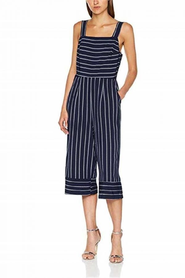 The Best New Summer Women Ladies Striped Wide Leg Jumpsuits Ladies Casual Rompers Sling Playsuit Long Pant Trousers Holiday Clothes Online - Takalr