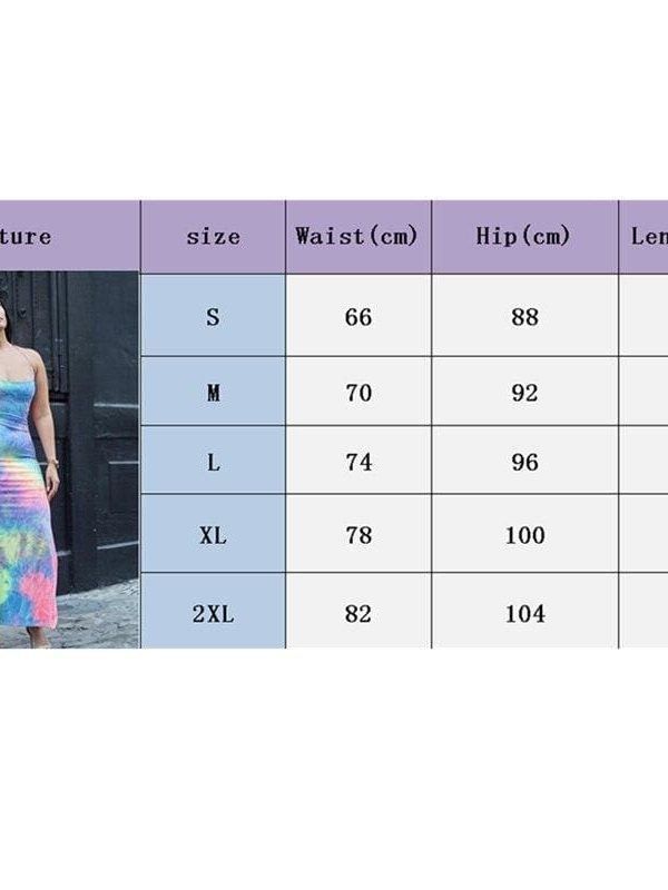 The Best New Women Backless Holiday Beach Strappy Bodycon Dress Summer Tie Dyeing Party Slim Dresses Clubwear Online - Takalr