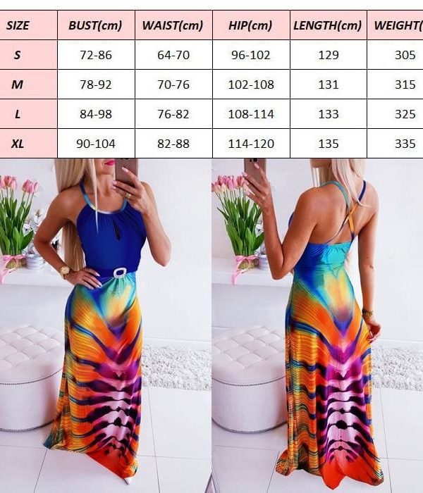 The Best New Women Boho Fashion Floral Backless Long Maxi Dress Ladies Casual Evening Party Beach Bodycon Sundress Online - Takalr