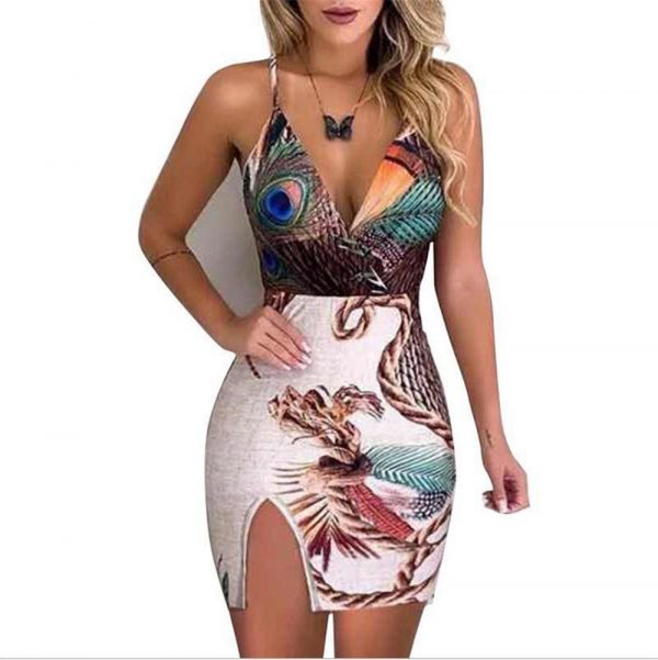 The Best New Women Boho Floral Dress Ladies Sleeveless Bodycon Prom Evening Party Summer Beach Casual Long Sundress Online - Takalr