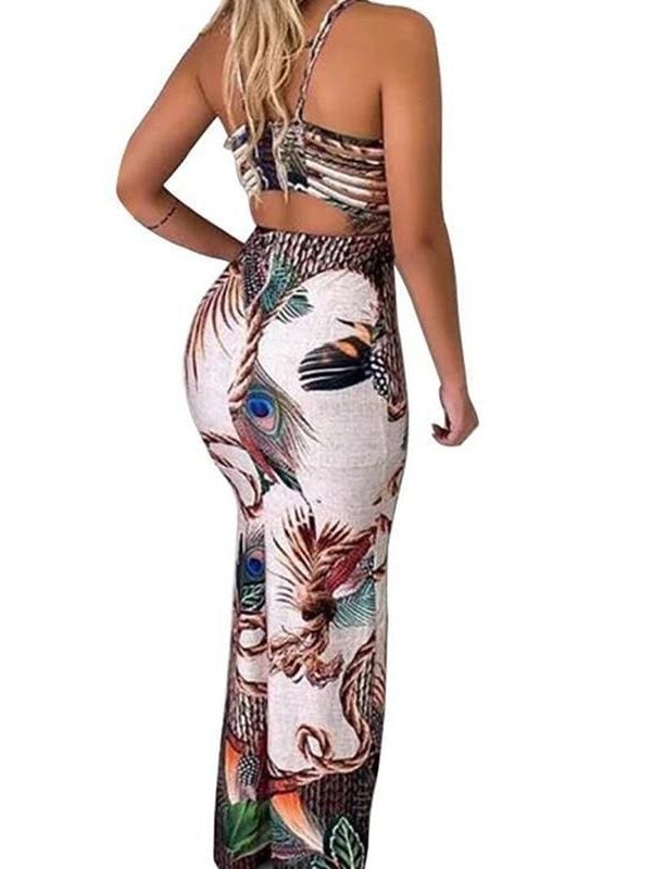 The Best New Women Boho Floral Dress Ladies Sleeveless Bodycon Prom Evening Party Summer Beach Casual Long Sundress Online - Takalr