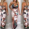 The Best New Women Boho Floral Dress Ladies Sleeveless Bodycon Prom Evening Party Summer Beach Casual Long Sundress Online - Takalr