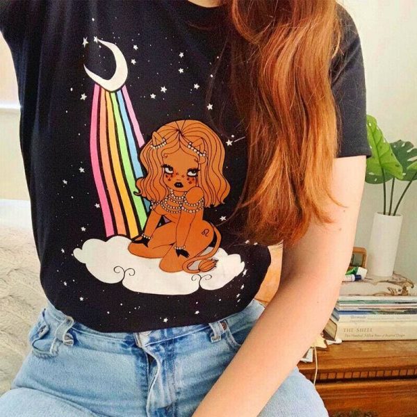 The Best New Women Constellation  LEO / VIRGO Summer Loose Tee Ladies Short Sleeve Casual Tops T-Shirt Fashion Clothes Online - Takalr