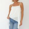 The Best New Women Ladies Vest Tank Top Chiffon Long Loose Solid Beach Casual Swing Cami Tops Blouse Summer Clothes Online - Takalr