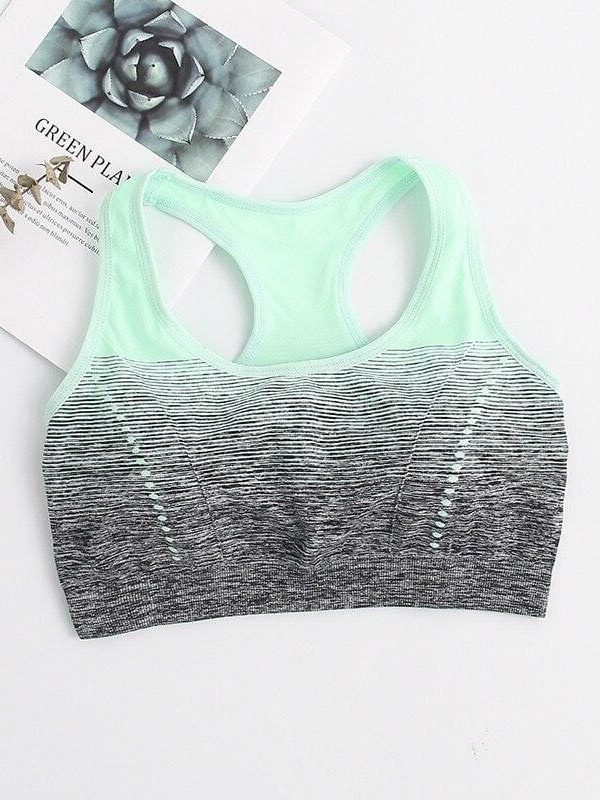 The Best New Women Lady Seamless Sports Bra Gym Yoga Padded Fitness Stretch Tank Top Underwear Tank Vest Padded Workout Online - Takalr