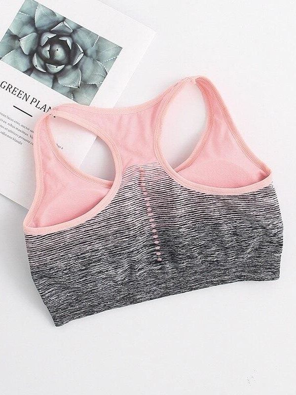 The Best New Women Lady Seamless Sports Bra Gym Yoga Padded Fitness Stretch Tank Top Underwear Tank Vest Padded Workout Online - Takalr