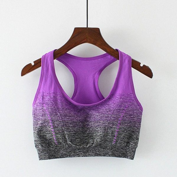 The Best New Women Lady Seamless Sports Bra Gym Yoga Padded Fitness Stretch Tank Top Underwear Tank Vest Padded Workout Online - Takalr