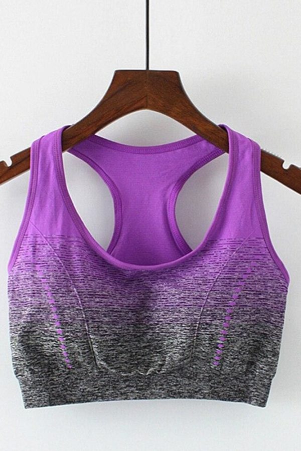 The Best New Women Lady Seamless Sports Bra Gym Yoga Padded Fitness Stretch Tank Top Underwear Tank Vest Padded Workout Online - Takalr