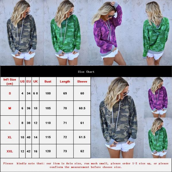 The Best New Women Long Sleeve Hoodie Sweatshirt and Hooded Autumn Winter Ladies Casual Jumper Coat Pullover Tops Streetwear Online - Takalr