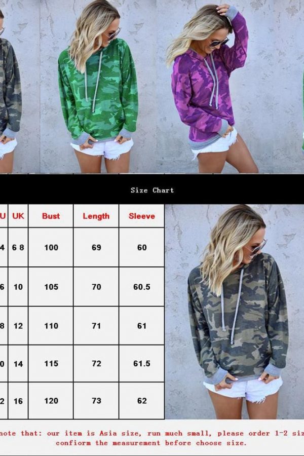 The Best New Women Long Sleeve Hoodie Sweatshirt and Hooded Autumn Winter Ladies Casual Jumper Coat Pullover Tops Streetwear Online - Takalr