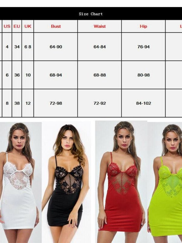 The Best New Women Satin Silk Lace Robe Dress Ladies Daily Sleepwear Lingerie Nightdress Nightgown Chemise Summer Short Mini Dress Online - Takalr