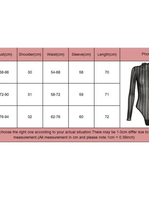 The Best New Women Sexy Turtleneck Sheer Mesh Romper Tops Bodycon Bodysuit Long Sleeves Leotard Jumpsuit Shirt Tops Online - Takalr