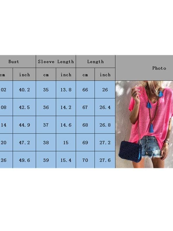 The Best New Women Short Sleeve Loose T-Shirts arrival Ladies Summer Solid Casual Beach Tops Shirt Jelly Color Women Clothes Online - Takalr