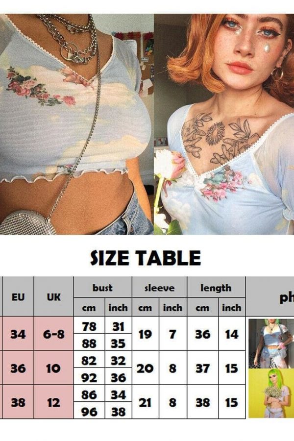 The Best New Women Short Sleeve Tops Fashion Ladies Slim Print Summer Beach Casual T-Shirt Crop Cami Tops Women Clothes Online - Takalr