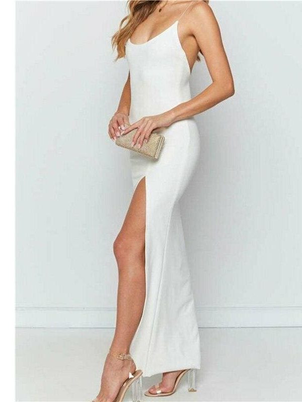 The Best New Women Sleeveless Bandage Bodycon Dress Summer Ladeis Backless Solid Casual Beach Party Slim Dress Sundress Online - Takalr