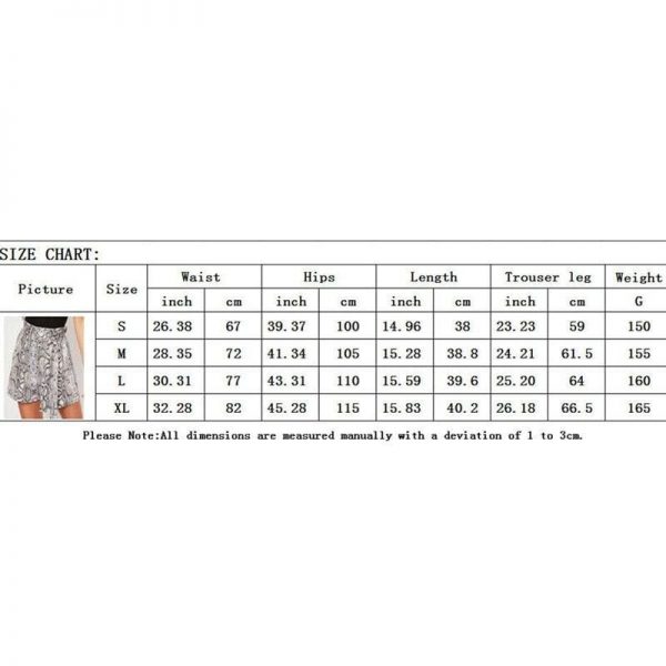 The Best New Women Snake Print Hot Shorts Ladies Summer Casual Loose Shorts Boho Beach Stretch High Waist Short Trousers New Online - Takalr