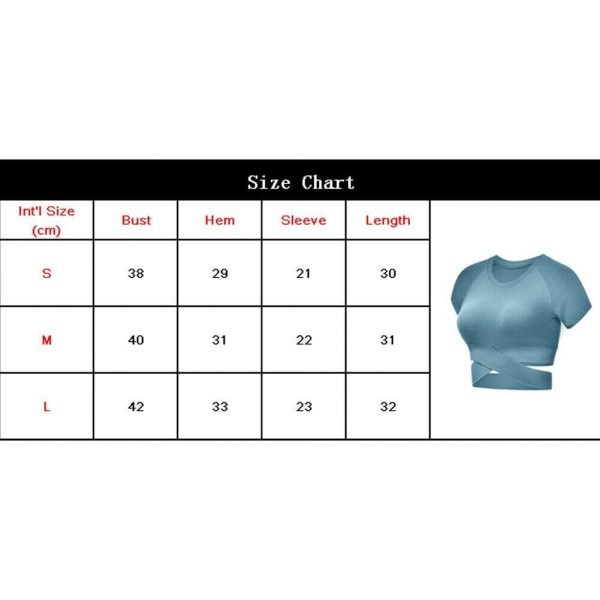 The Best New Women Sports Gym Fitness Workout Crop Top Short Sleeve Racer Training Casual Tops Sportswear Online - Takalr