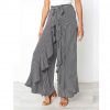 The Best New Women Striped Baggy Harem Pants Hippie Wide Leg Gypsy Boho Long Palazzo Bow Tie High Wais Ruffle Loose Trouser Online - Takalr