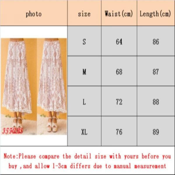 The Best New Women Summer Boho Floral Print Maxi Skirt Summer Holiday Long Skirt Beach Skirt arrival Long Retro Skirt Sundress Hot Online - Takalr