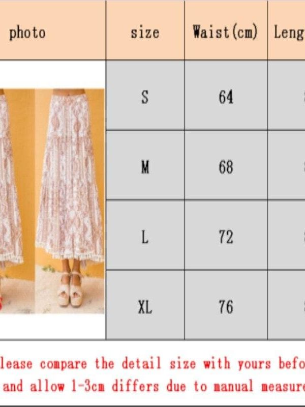 The Best New Women Summer Boho Floral Print Maxi Skirt Summer Holiday Long Skirt Beach Skirt arrival Long Retro Skirt Sundress Hot Online - Takalr