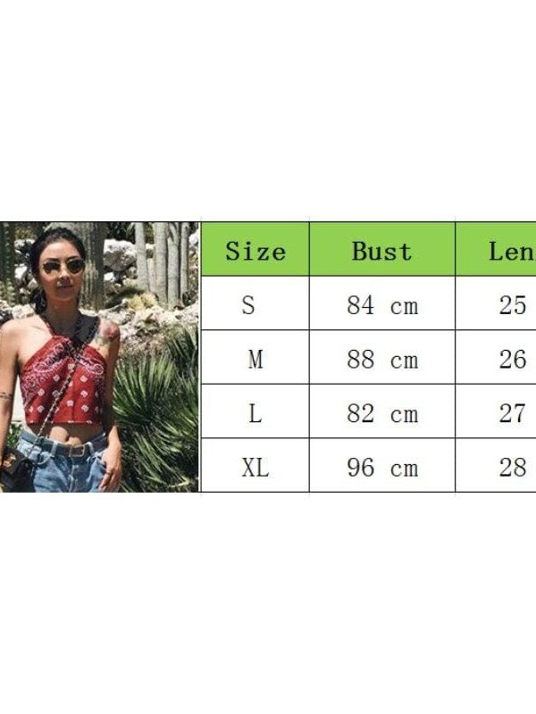 The Best New Women Summer Boho Off Shoulder Halter Floral Crop Tank Top Vest Beach Blouse Crop Casual Backless Shirt Online - Takalr