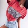 The Best New Women Summer Loose Round Neck Tops Holiday Ladies Short Sleeve Casual Tops T-Shirt Outwear Women Clothes Online - Takalr